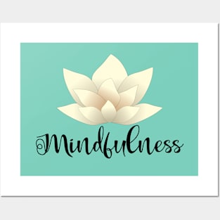 Mindfulness_dark lettering Posters and Art